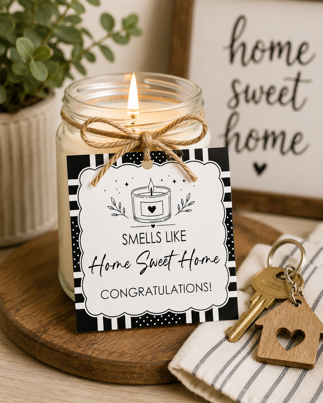 Smells like Home Sweet Home Instant Download Tag