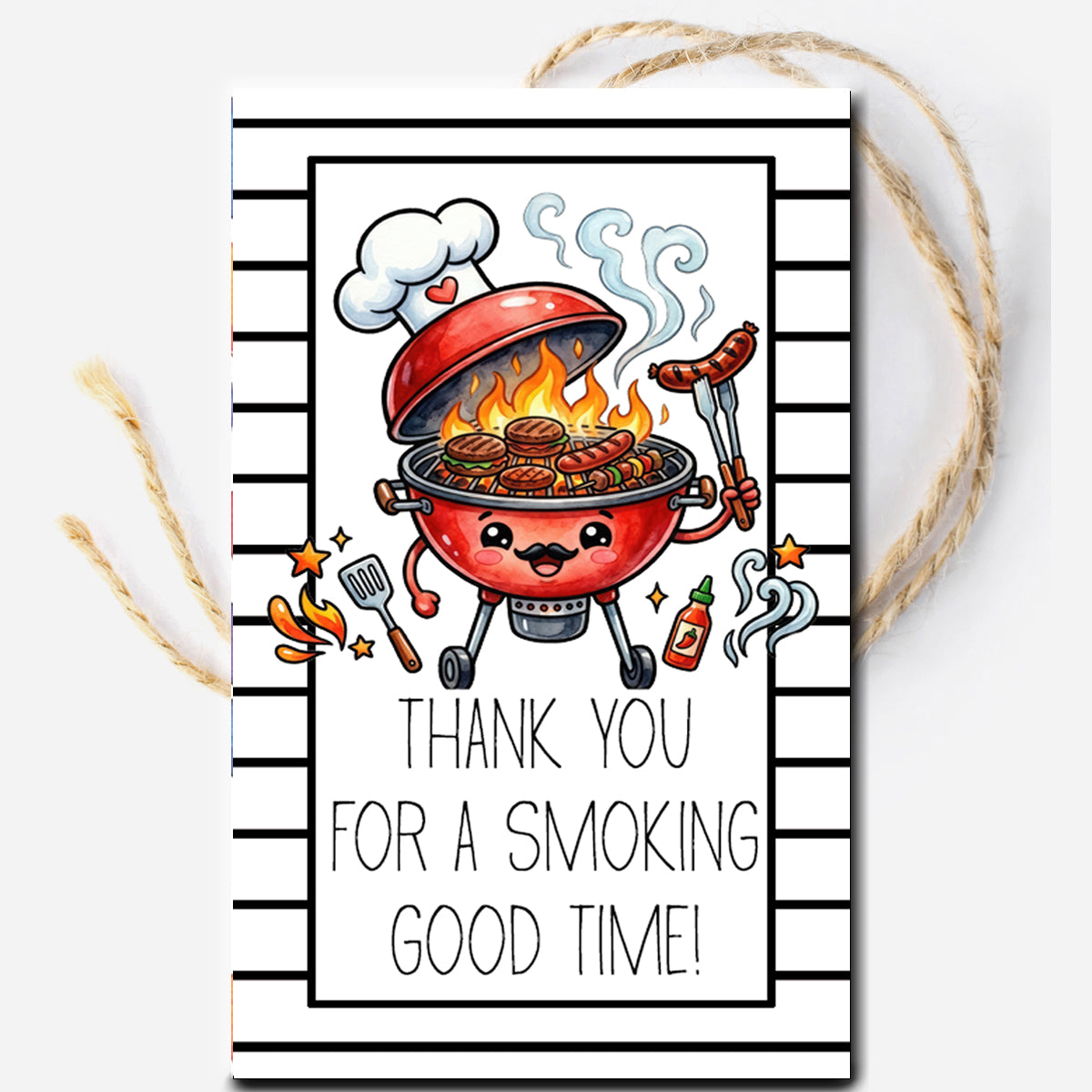 Thank you for a Smoking Good Time Instant Download Tag