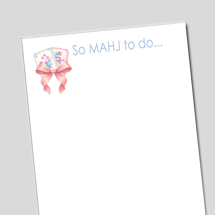 So Mahj to Do Notepad