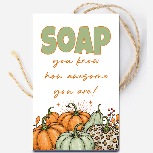 Fall Soap Gift Tag