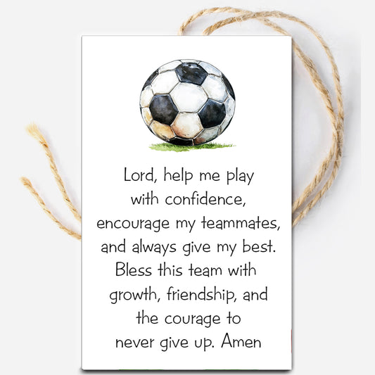 Soccer Prayer Instant Download Tag