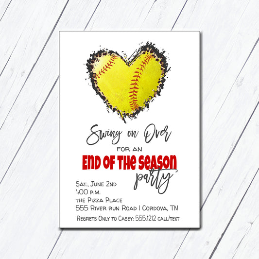 Softball Season Invitation