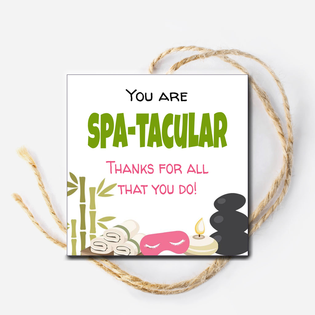 Spa Instant Download Tag