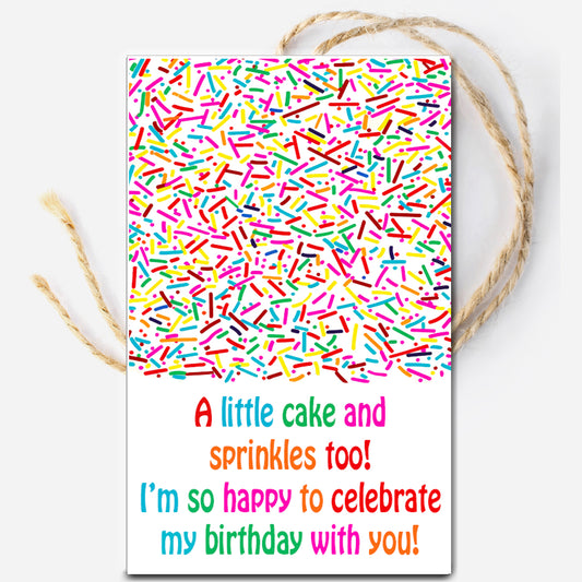 Sprinkles Birthday Instant Download Tag