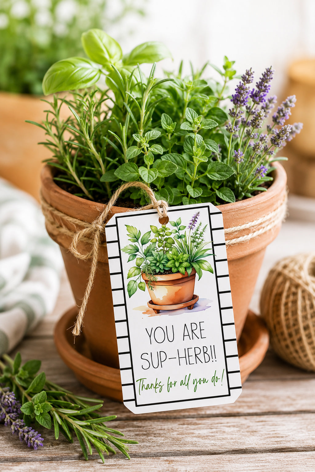 You are Sup-Herb Instant Download Tag