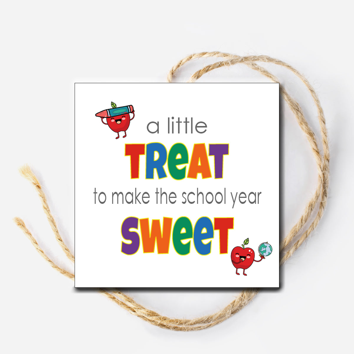 Back to School Treat Instant Download Tag