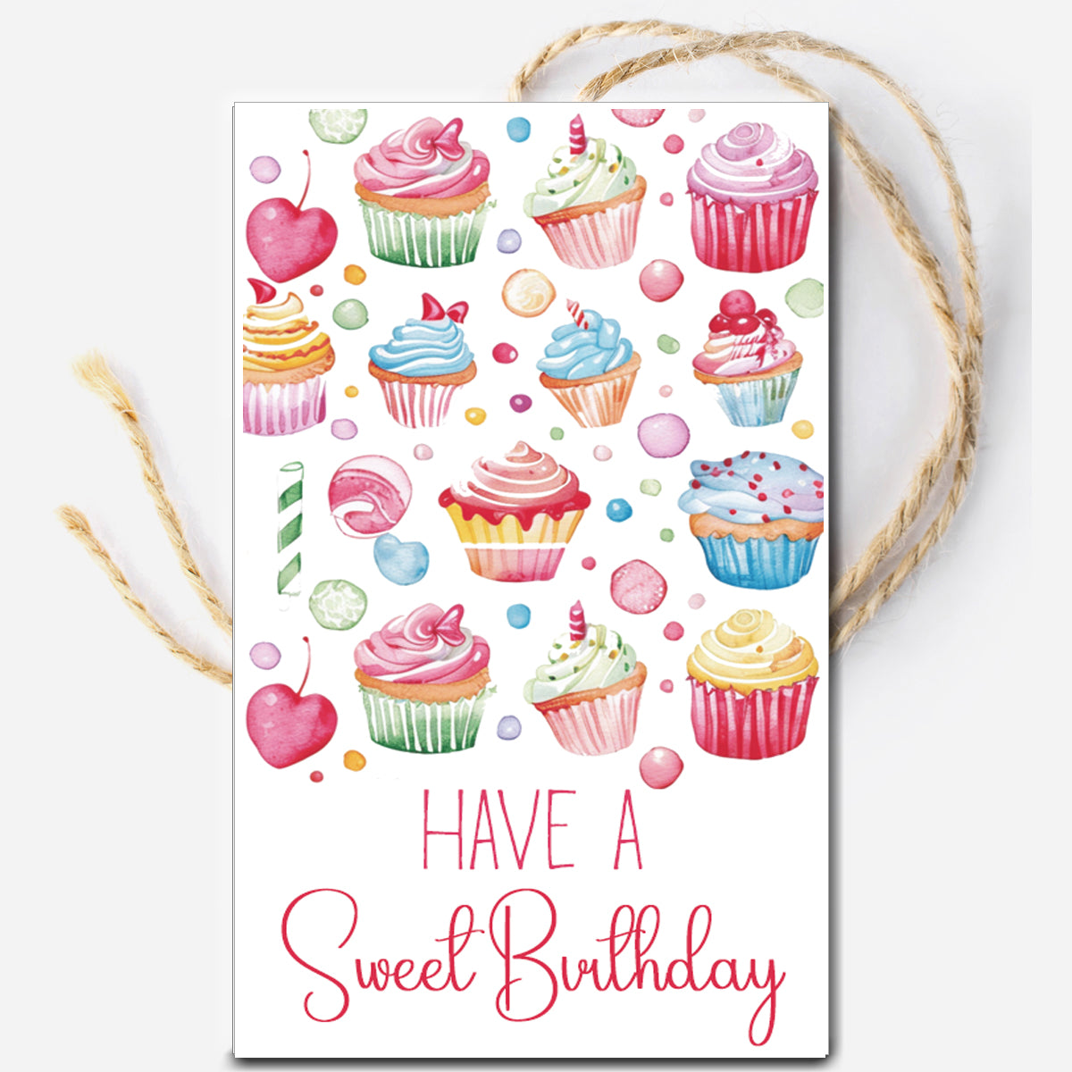 Sweet Birthday Instant Download Tag