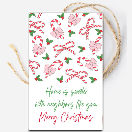 Sweet Neighbors Christmas Instant Download Tag