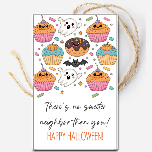 Sweet Neighbor Halloween Instant Download Tag