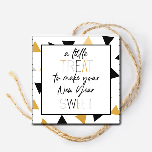 Little Treat for New Year Gift Tag