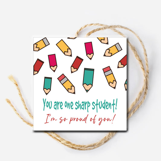 You are One Sharp Student Testing Instant Download Tag