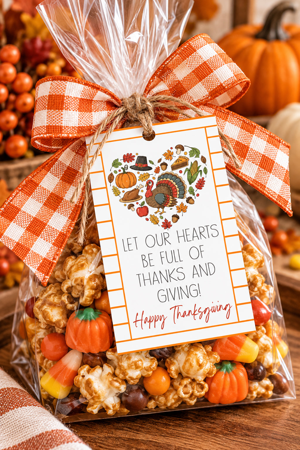 Let our Hearts be Full of Thanks and Giving Gift Tag