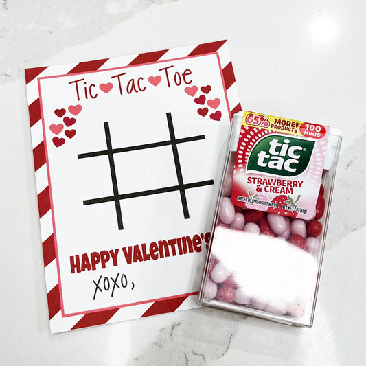 Tic Tac Toe Valentine - Instant Download