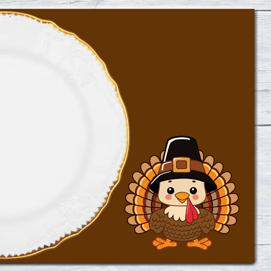 Turkey Placemat Instant Download