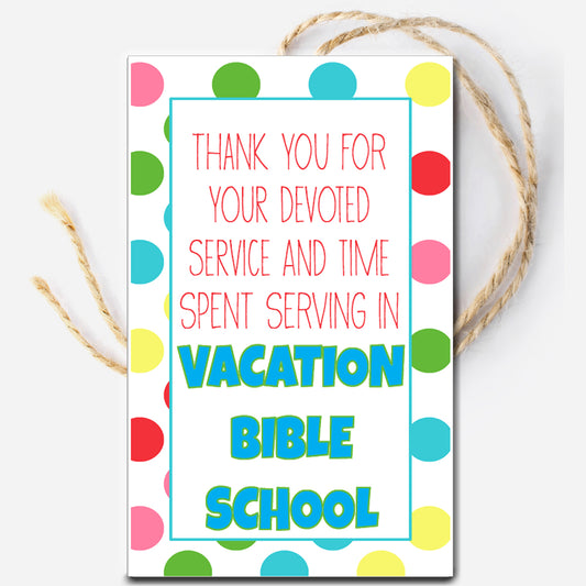 VBS Thank You Instant Download Tag