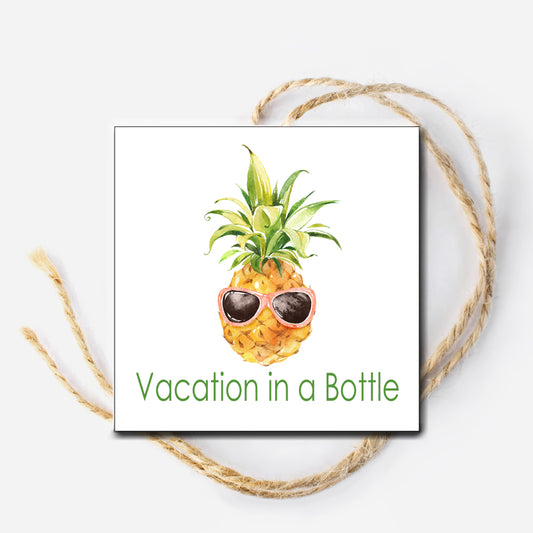 Vacation in a Bottle Instant Download Tag