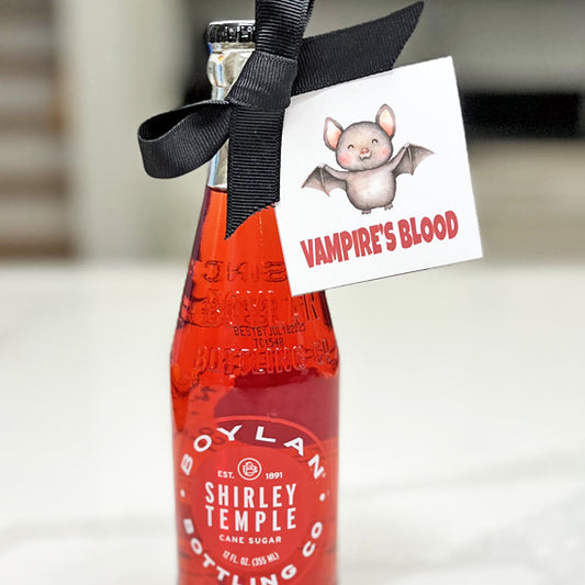 Vampire's Blood Gift Tag - INSTANT DOWNLOAD