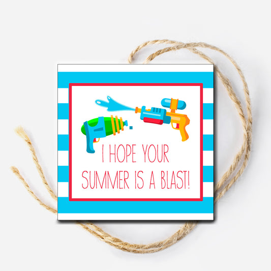 Water Gun Instant Download Tag
