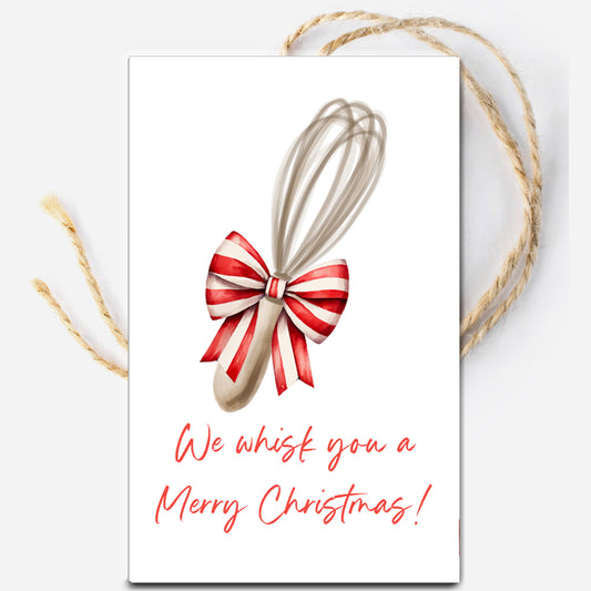 We Whisk You a Merry Christmas Instant Download Tag