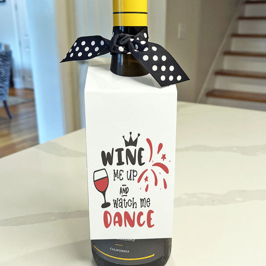 Wine Me Up Wine Tag - INSTANT DOWNLOAD