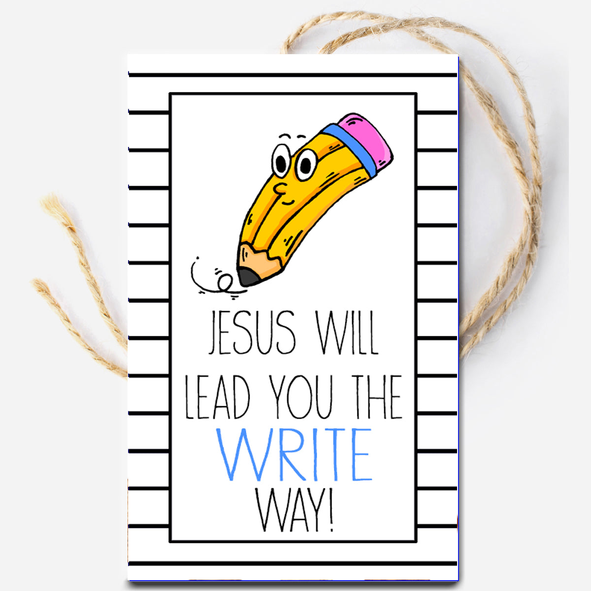 Lead the Write Way Instant Download Tag