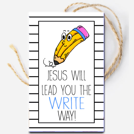 Lead the Write Way Instant Download Tag