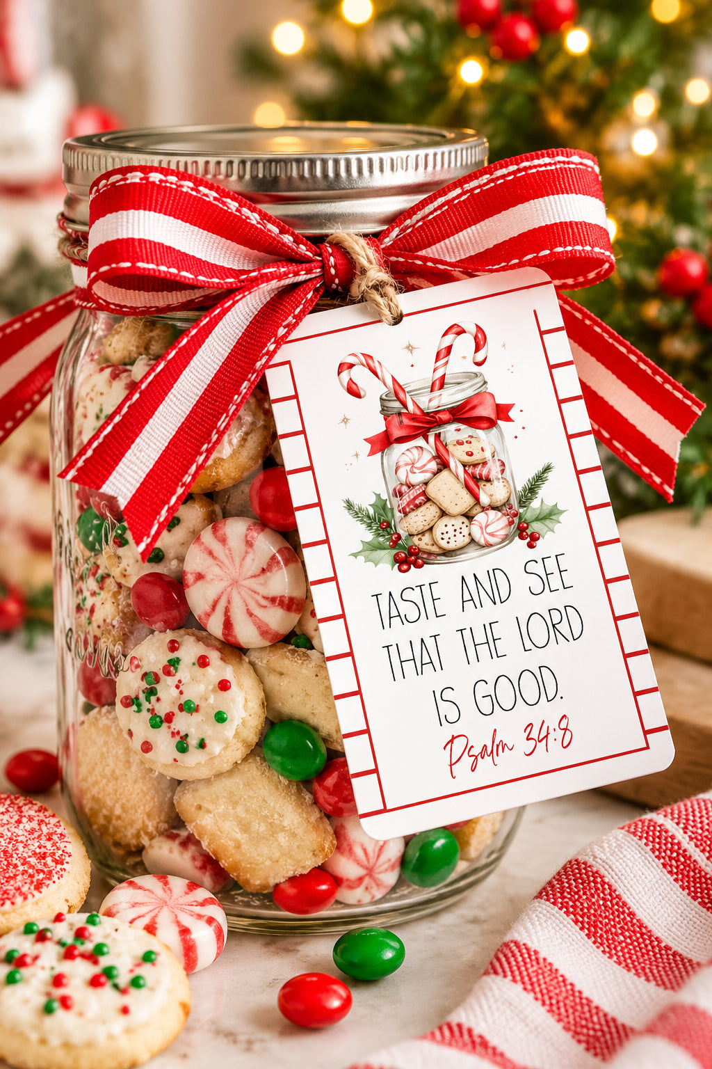 Taste and See Christmas Instant Download Tag