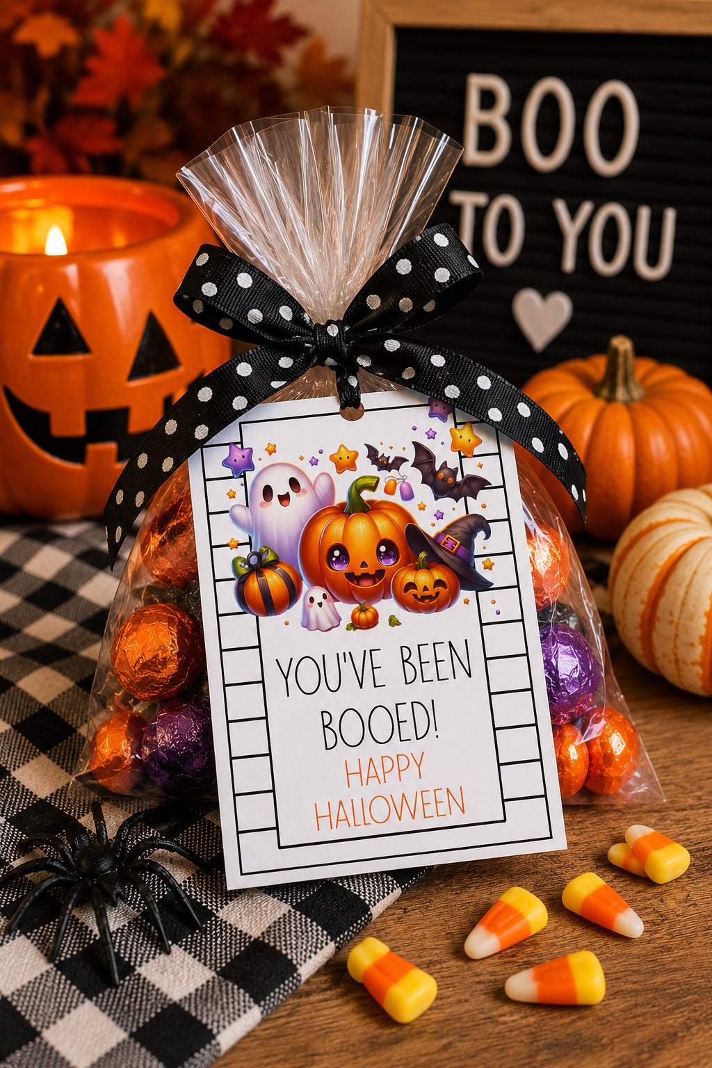 You've Been Booed Halloween Instant Download Tag