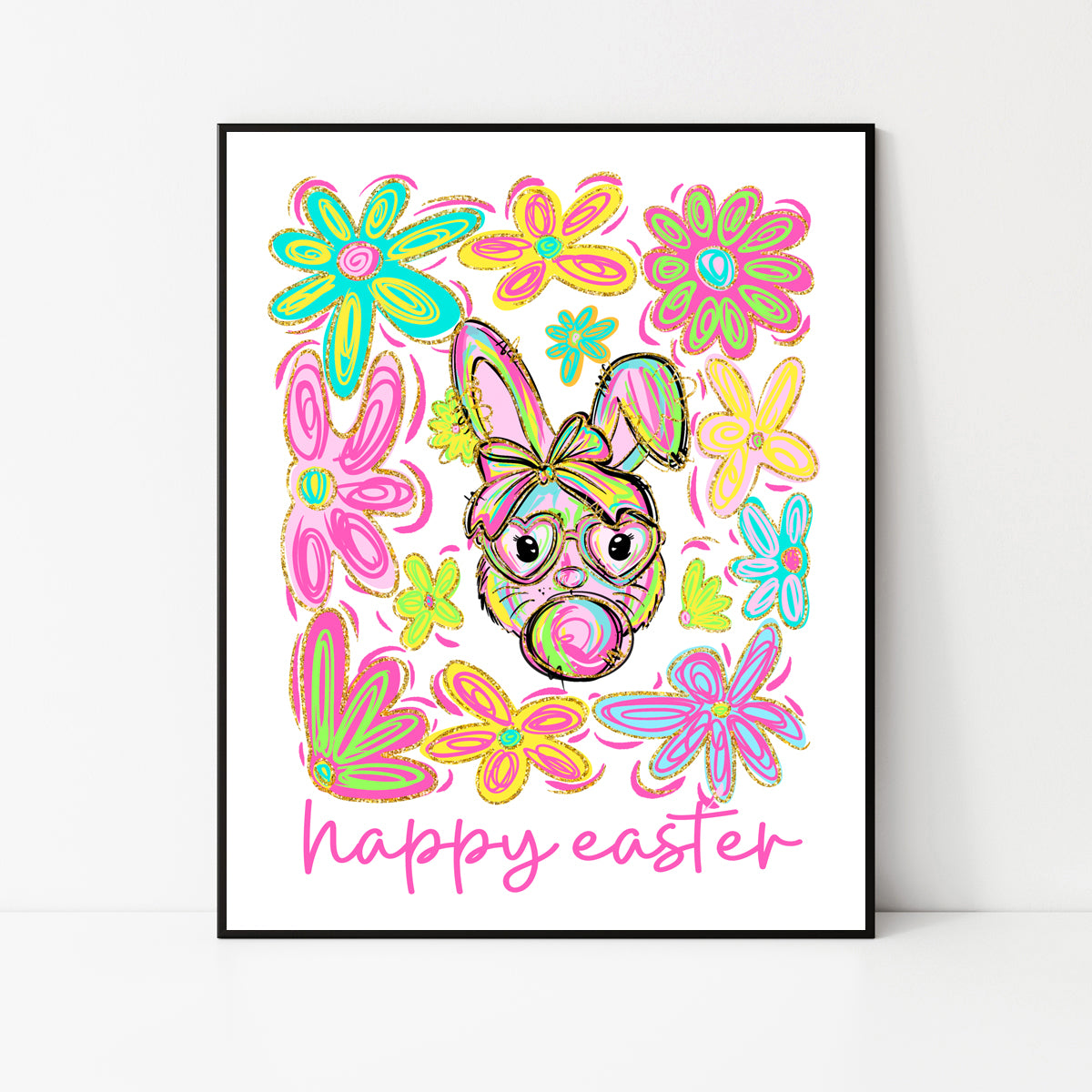 8X10 Bunny Print Instant Download