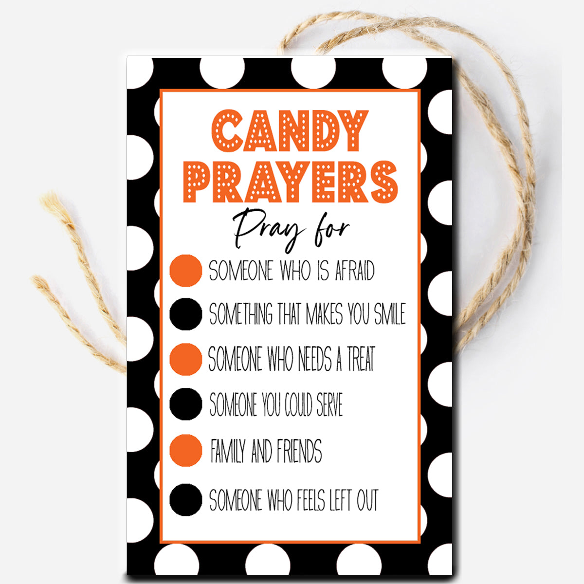 Candy Prayers Instant Download Tag