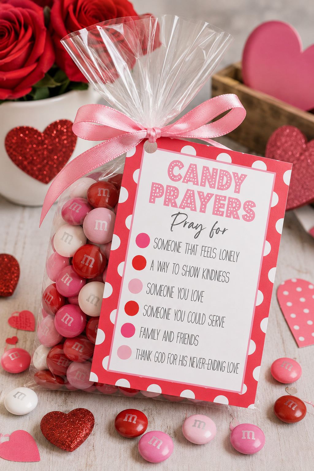 Valentine Candy Prayers Instant Download Tag
