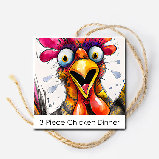 Chicken Dinner Instant Download Tag