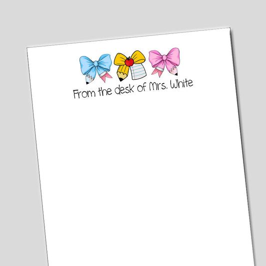 Coquette Bows Notepad