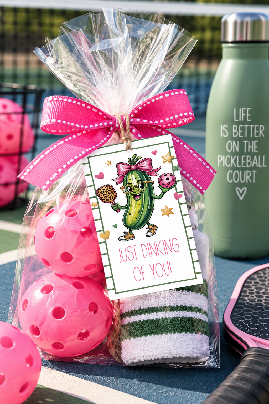 Just Dinking of You Pickleball Instant Download Tag