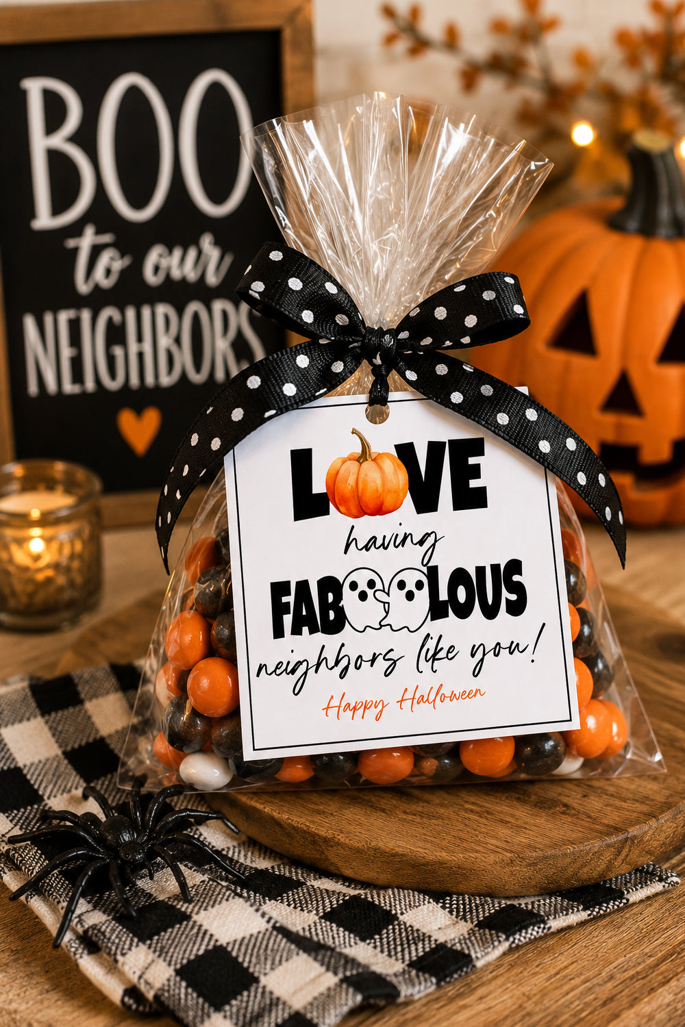 Halloween Neighbor Instant Download Tag