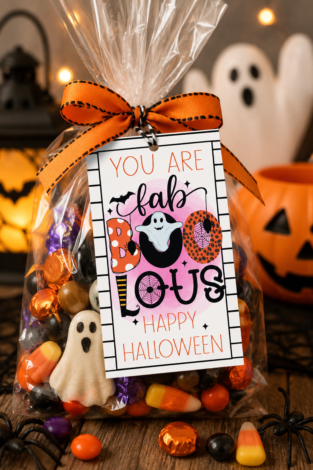 Fab Boo Lous Halloween Instant Download Tag