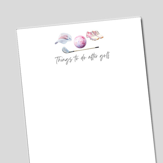 Golf Things Notepad