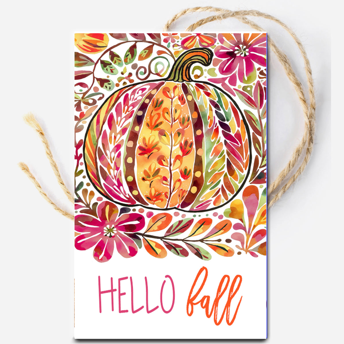 Hello Fall Gift Tag
