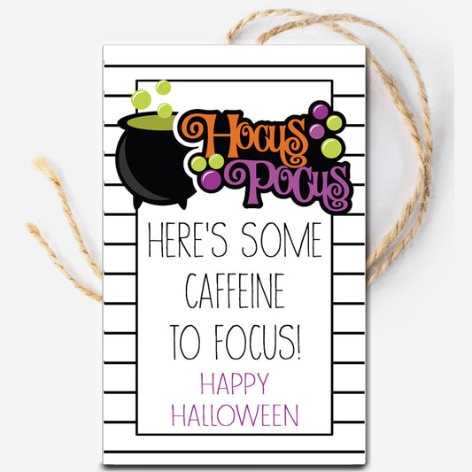 Hocus Pocus Halloween Instant Download Tag