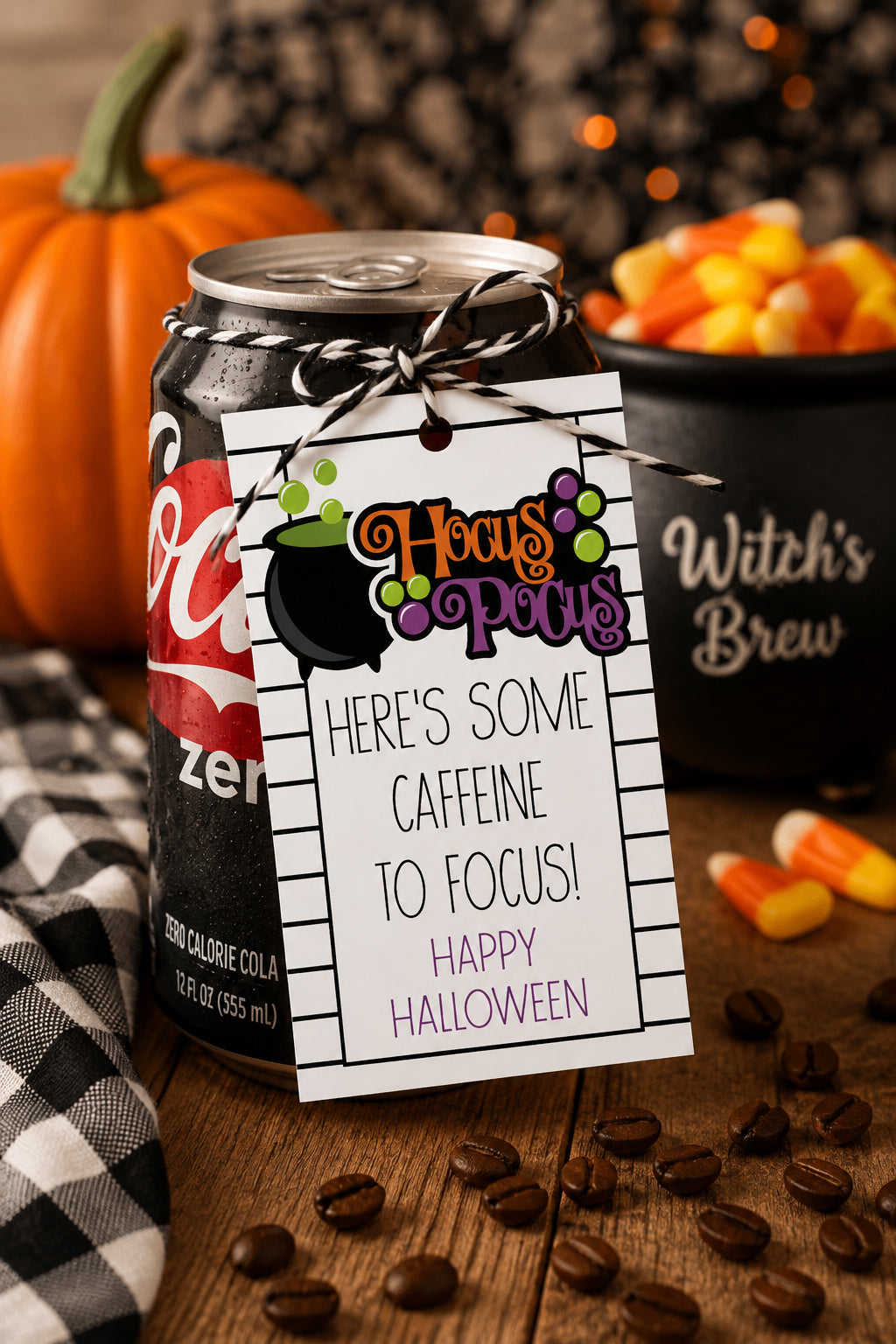 Hocus Pocus Halloween Instant Download Tag