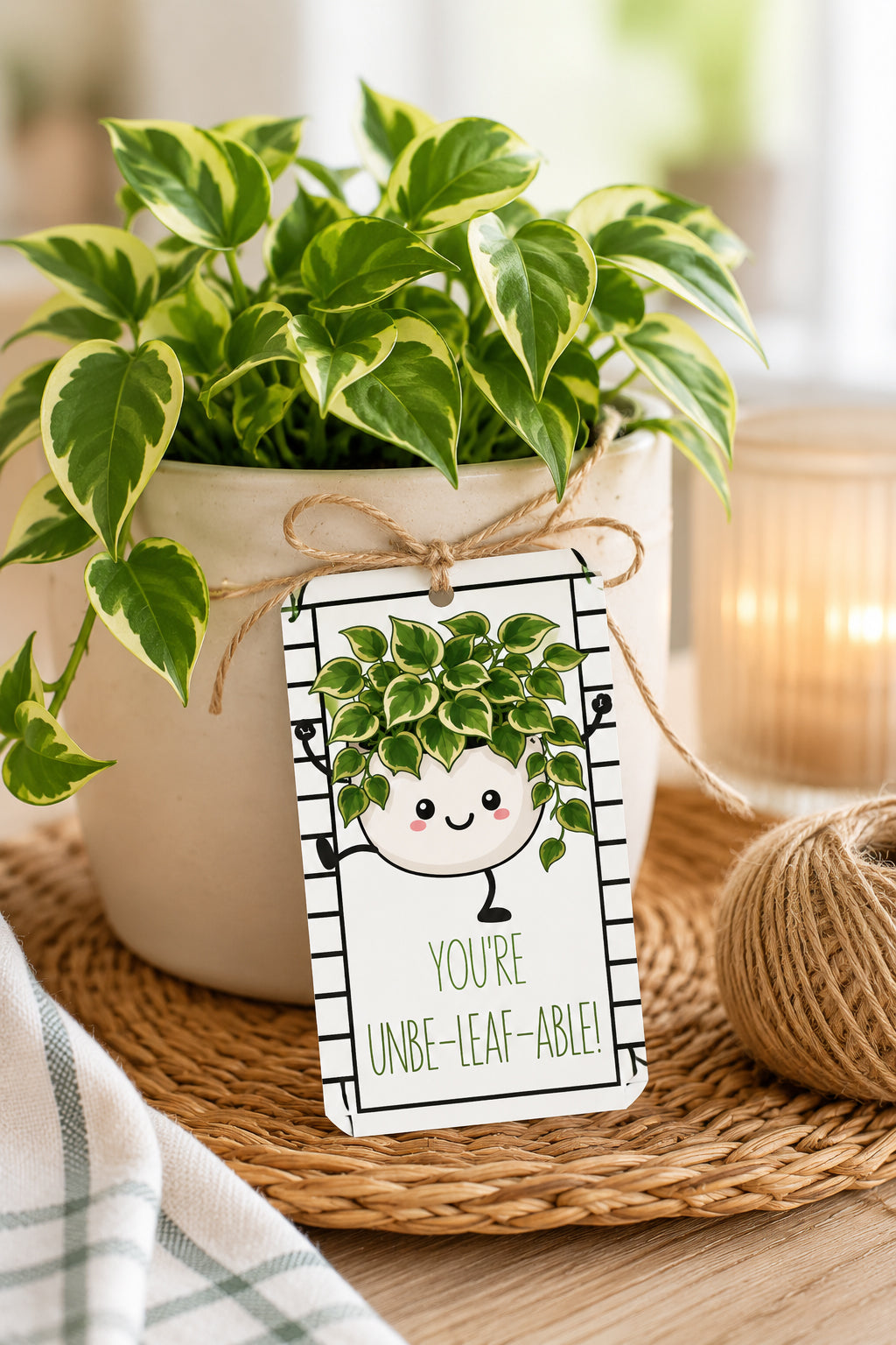 You're Unbe-leaf-able Printable Gift Tag