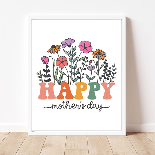 Happy Mother's Day Sign Instant Download