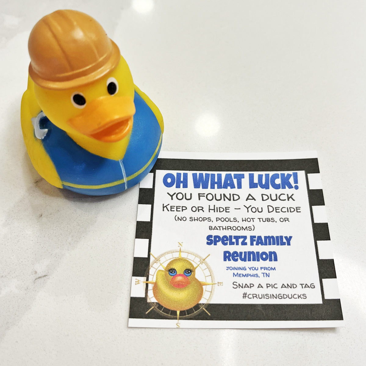 Duck 2 for Cruise Gift Tag