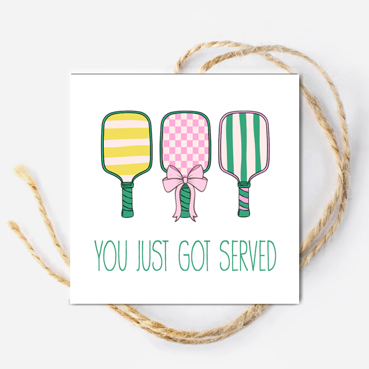 You've Been Served Pickleball Instant Download Tag