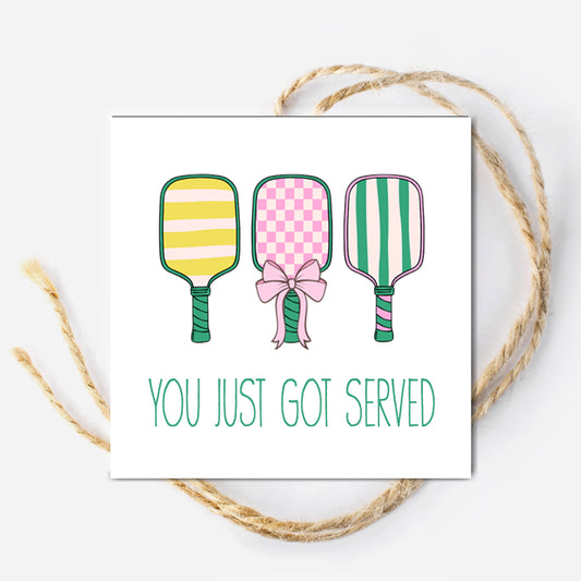 You've Been Served Pickleball Instant Download Tag