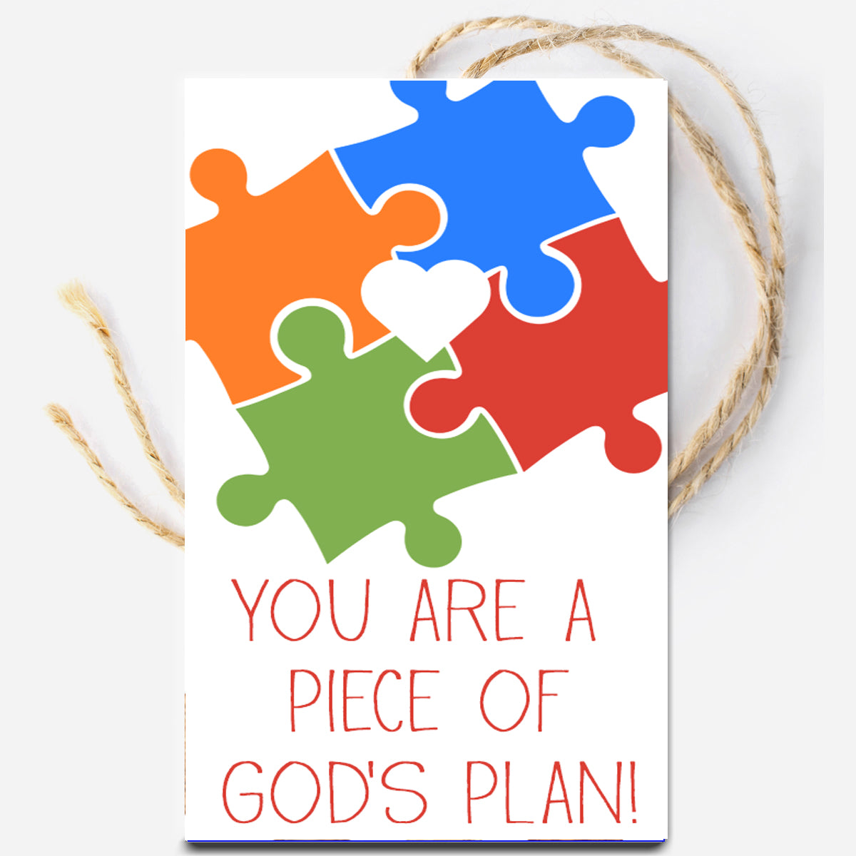 Piece of God's Plan Instant Download Tag