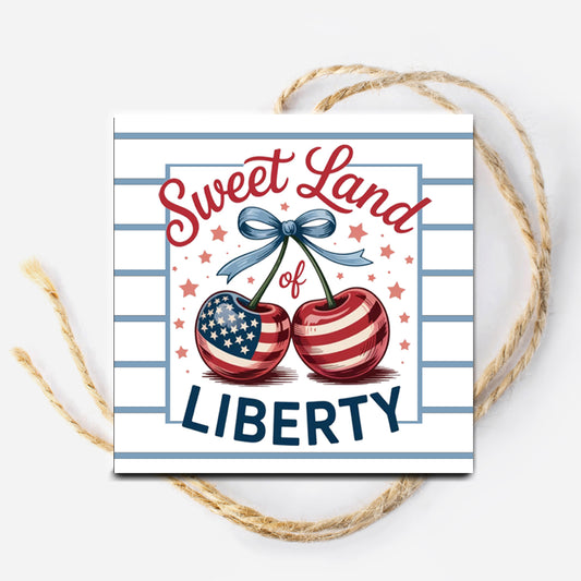 Sweet Land of Liberty Instant Download Tag