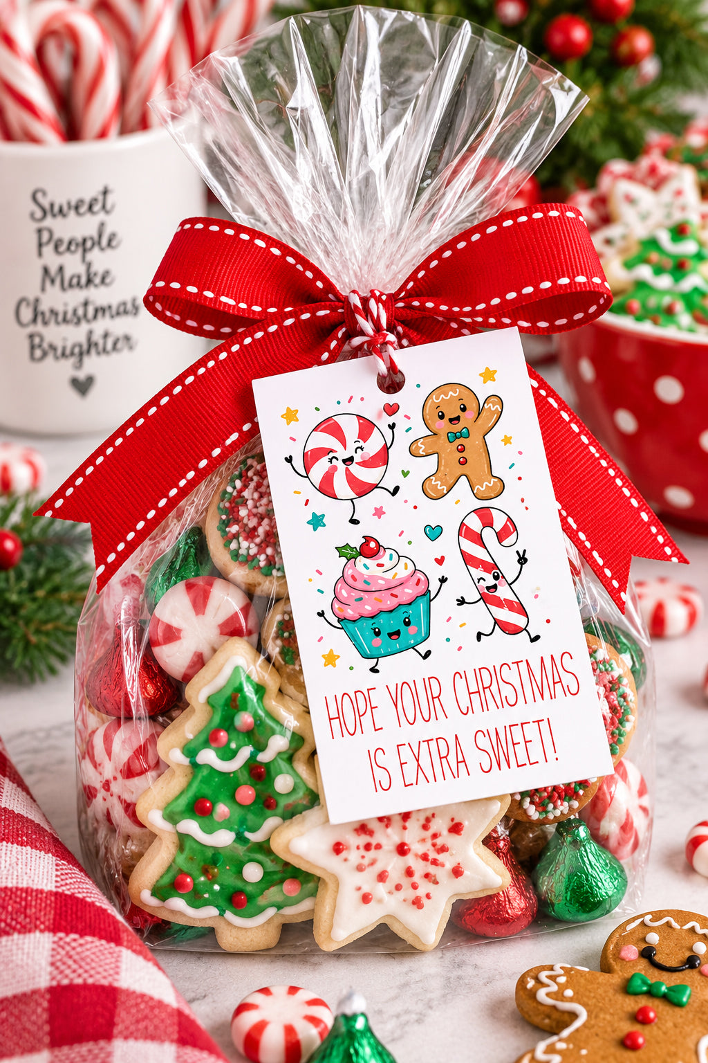 Hope your Christmas is Extra Sweet Instant Download Tag