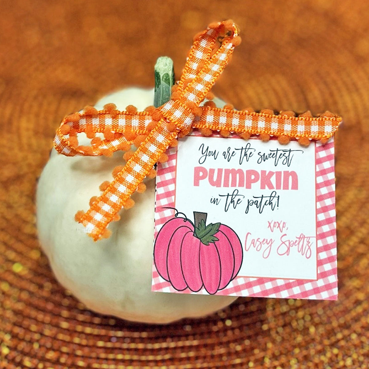 Sweetest Pumpkin Gift Tag
