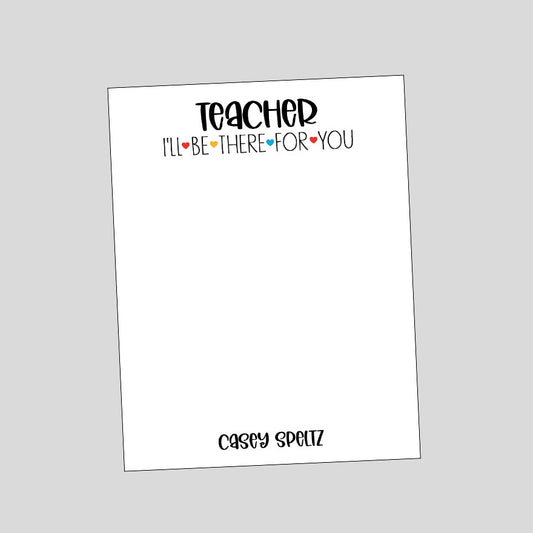 Teacher Friends Notepad